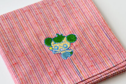 刺繍はんかち